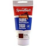 Speedball Fabric Block Printing Ink, 2-1/2 oz, Brown