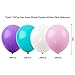 RUBFAC Unicorn Mermaid Balloons 12 Inches 112pcs, Light Pink Blue Purple Assorted Color Thickened Latex Balloons for Unicorn Party, Mermaid Decoration, Birthday Party Decorations