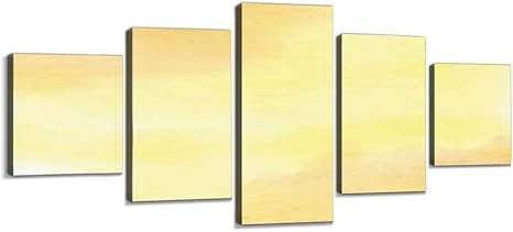 Amazon 背景 テクスチャ 壁紙 秋 黄色 オレンジ 黄土色 紙 ストライプ ボーダー 線 横線 縦線 絵の具 テクスチャー 素材 キャンバスアート アートボード 壁掛け装飾 おしゃれ 部屋飾り インテリアパネル 絵画 ポスター 木枠付きの完成品 ウォールステッカー オンライン通販