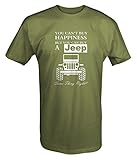 You Can't Buy Happiness Jeep Wrangler T shirt - Xlarge