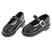Jili Online 1 pair Fairy Leather Buckle Shoes for 1/4 BJD AOD DOD MSD Luts Dolls Clothes Accessory Black