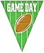 Beistle All- Weather Plastic Game Day Pennant Banner Football Decorations Sports Party Supplies, 11
