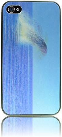 Iphone 4/4S premium 3D cover, case, moving picture, graphic, plastic, elegant (Whale (black))