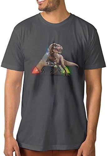 DETED Short Sleeve T-shirt - ARK Survival Evolved Dragon For Men's SizeM DeepHeather