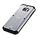 Galaxy S7 Case, Pandawell™ [Built-in Screen Protector ] [Kickstand Feature] Hybrid Dual Layer Armor Defender Full Body Protective Case Cover for Samsung Galaxy S7 - Silver