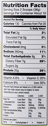 Amazon Brand - Revly Organic Plant-based Protein Powder, Vanilla, 1.5 Pound (19 Servings) - Thumbnail 2