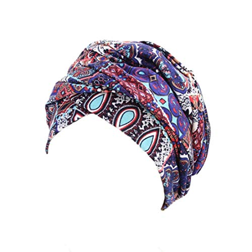 Sunny&Love 2018 New Cotton Blend Women Scarves Turban Cap Muslim Hijab Wrap Head Scarf Tie Hat Headwear (Multicolor)