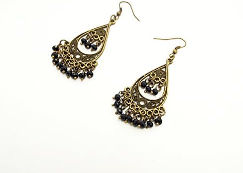 Handmade 40th birthday gift for nurse fantasy jewelry gothic earring steampunk witch goth black vampire