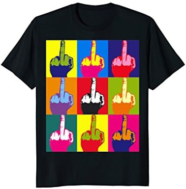 9 Middle Fingers T Shirt, Fun and Provocative!