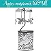 Hummingbird Frosted Lighted Candle Spinner - Hanging Silver Rotating Hummingbirds - Scandinavian Style Home Décor - 6 1/4