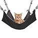 CUSFULL Cat Hammock Bed Comfortable Hanging Pet Hammock Bed for Cats/Small Dogs/Rabbits/Other Small Animals 22 x17 in (Black)