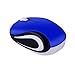 Portable Perman Cute Mini 2.4GHz Wireless 3 Buttons Optical Mouse Mice with USB Receiver for Computer PC Laptop Notebook Blue
