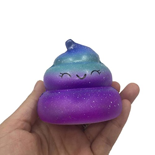 Livoty Exquisite Fun Crazy Poo Scented Squishy Charm Slow Rising 7cm Simulation Kid Toy (A)