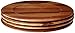 Enrico 1445T83S4 Acacia Wood Chargers, Set of 4