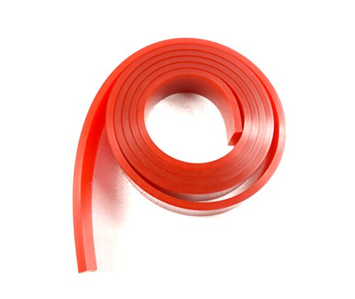 Techtongda Screen Printing Squeegee Blade Rubber 65/75 Durometer 144 inches/roll (65 Durometer)