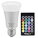 Yangcsl Dimmable Remote Controlled Color Changing A19 5W LED Light Bulb, RGB + Daylihgt White, 40W Incandescent Bulb Equivalent, 16 Color Choice, E26 Medium Screw Base
