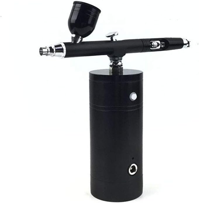 Meichoon Airbrush Air Pump Kits Mini Portable Charging Spray Gun Compressor Air Brush Set for Model Spray Painting and Colour Painting, NA06