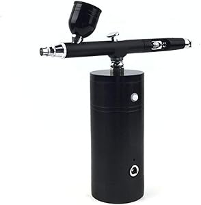 Meichoon Airbrush Air Pump Kits Mini Portable Charging Spray Gun Compressor Air Brush Set for Model Spray Painting and Colour Painting, NA06