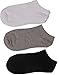 Oukasi Women's Cotton Blends Cuff Short Low Cut Socks 3 Pairs