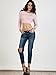 Joeoy Women's Fluffy Mohair Long Sleeve Knit Crop Top Sweater Jumper