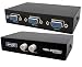 Manual VGA Splitter 2 Port - for Two PC to Share one Monitor and Speaker System primary