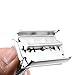 Men'S Traditional Double-Edge Blade Safety Razor Hair Beard Silver Manual Shaver