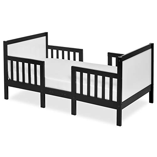 Dream On Me Hudson 3 In 1 Convertible Toddler Bed In Black And White