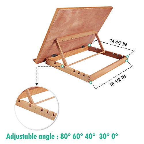 Falling in Art Large 5Position Wood Drafting Table Easel Drawing and