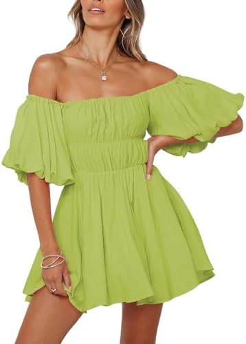 Amazon.com: Verdusa Women's 70s Vintage Floral Off The Shoulder Dress  Foldover Long Sleeve Bodycon Mini Dress Green X-Small : Clothing, Shoes &  Jewelry