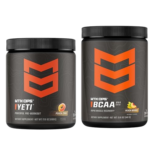 MTN OPS Yeti Peach Zing + BCAA Peach Mango Bundle