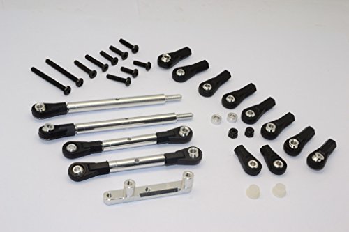 GPM For Tamiya CC01 Upgrade Parts Aluminum Rear Adjustable Suspension Links - 4Pcs Set Silver