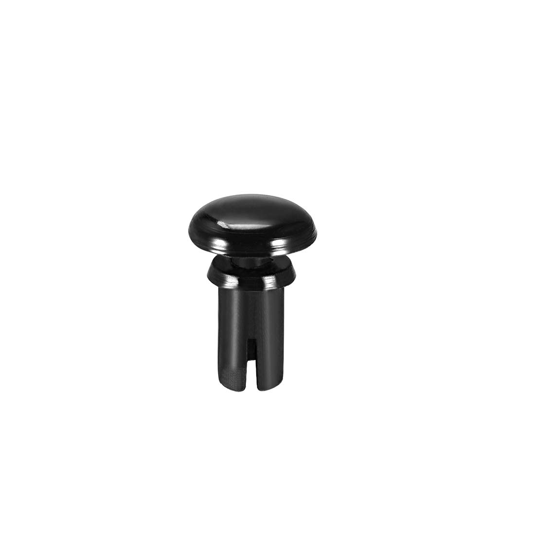 sourcing map Push Clip Rivet 3.5mm x 6mm PCB Circuit Panel Nylon Fastener Black 100 Pcs