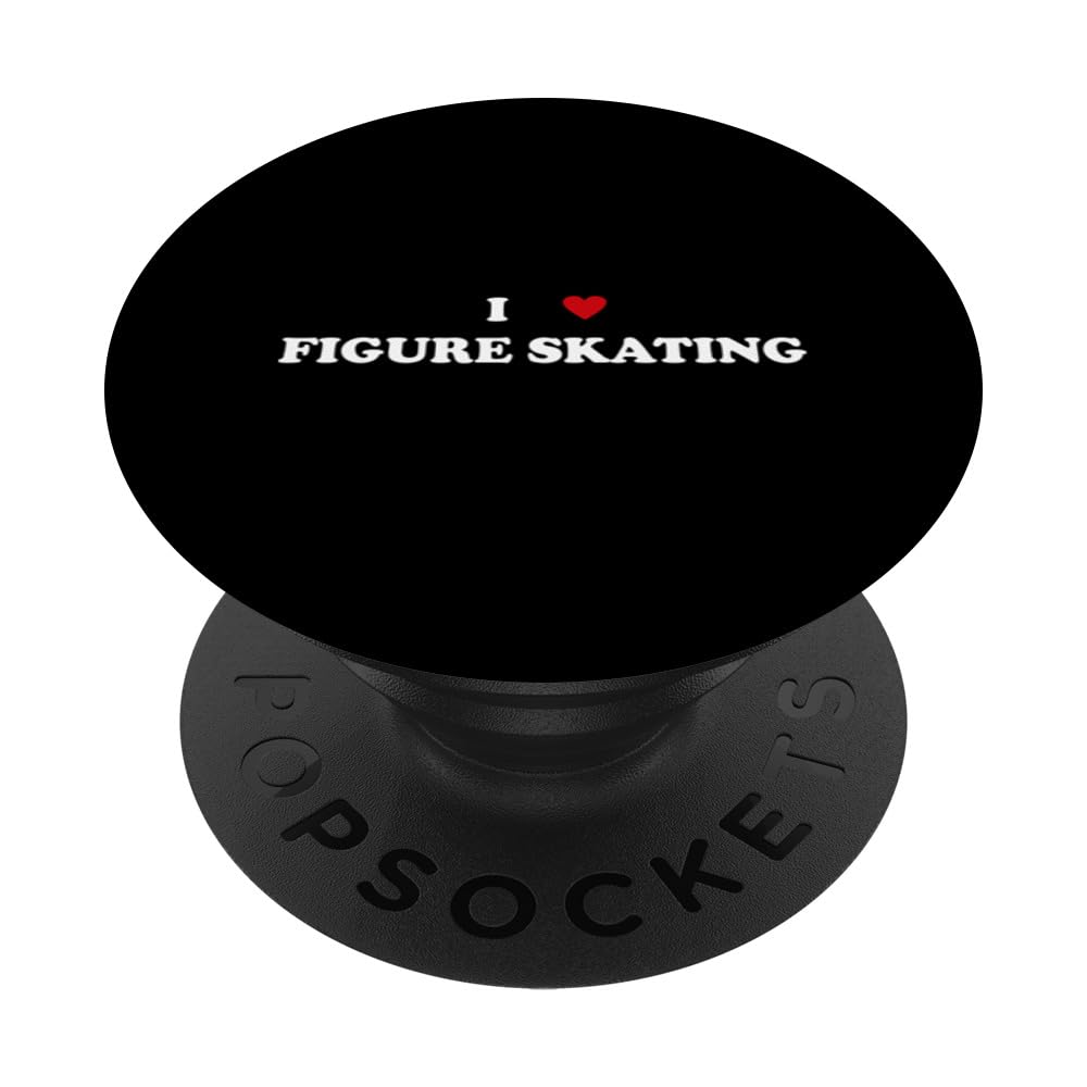 I Heart Figure skater - I Love Figure Skating PopSockets Swappable PopGrip