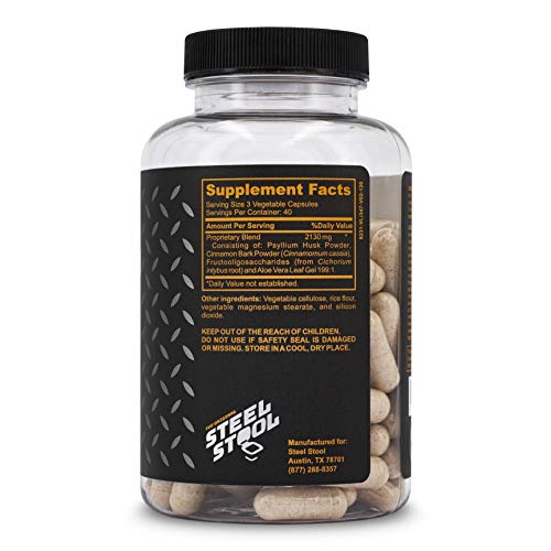 Steel Stool Fiber Supplement for Men with High Protein Diets All