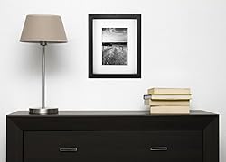 MCS Art Frame with Mat Opening, Black, 8 x 10 in