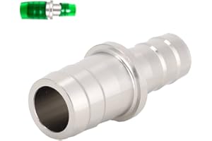 PSSOPP Aquarium Hose Adapter, Stainless Steel Fish Water Pipe Adapter Converter Aquarium Tubing Pipe Connector Hose Joint Fittings(12mm to 16mm)