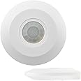 J.LUMI YCA1050 PIR Motion Sensor Light Switch, 85-265V AC 2000W, Ceiling Mount Motion Sensor Ceiling Motion Sensor Switch, PIR Occupancy Sensor, Slim Profile, White