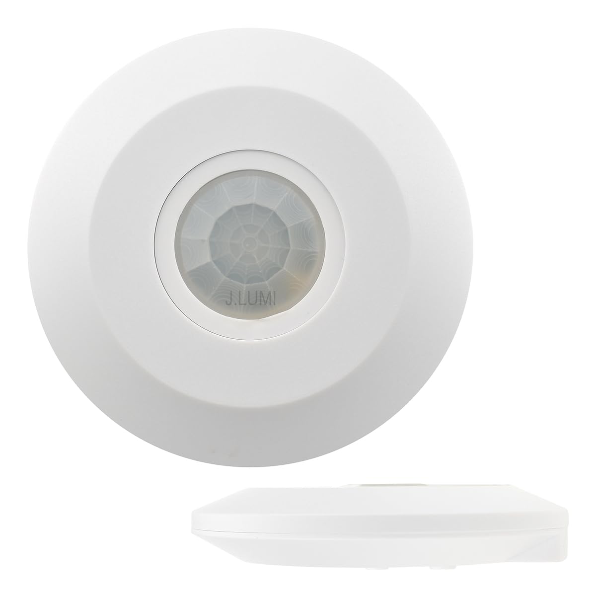 Photo 1 of J.LUMI YCA1050 PIR Motion Sensor Light Switch, 85-265V AC 2000W, Ceiling Mount Motion Sensor Ceiling Motion Sensor Switch, PIR Occupancy Sensor, Slim Profile, White