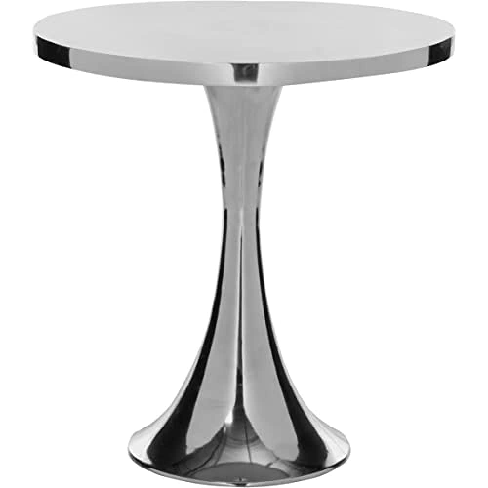 SAFAVIEH Contemporary Accent Table with Wooden , in Silver, 47 X 47 X 49.02