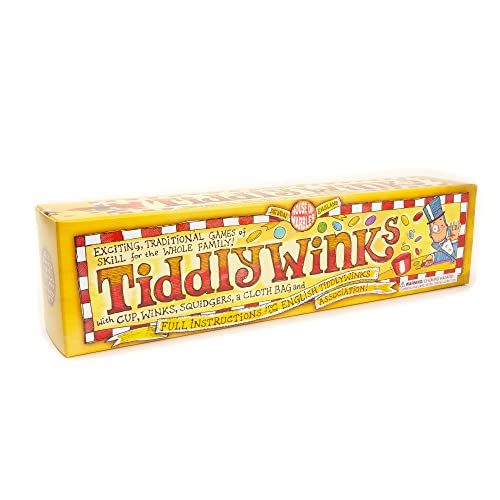 House of Marbles Tiddlywinks, Traditional Family Game with 28 Multicolored Pieces, a Timeless Retro Classic Travel Game for Kids or Adults with a Nostalgic Educational Board Game Feel