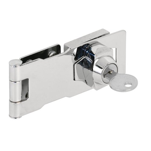prime-line Produkte U 9951 eingegeben Überfalle, 4 in. x 1–5/8 in., Stahl, verchromt, Twist Knopf