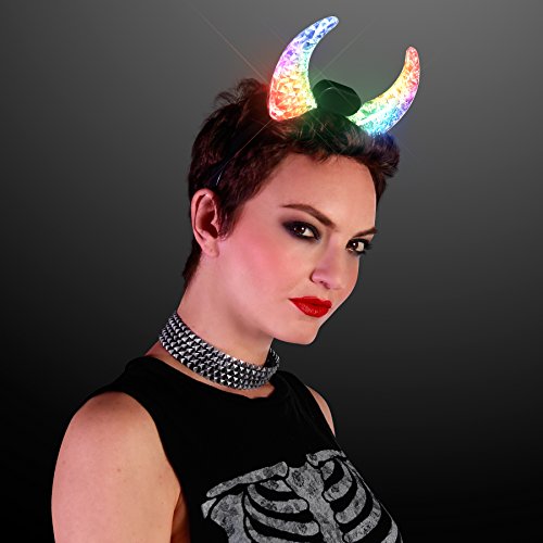 Color Change LED Devil Horn Head Bands