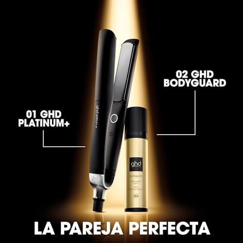 Ghd platinum+ white - alisador de cabelo profissional inteligente, menos quebra de cabelo, mais brilho e proteção da cor, tecnologia ultra-zone, temperatura ideal de modelagem de 185ºc homogêneo
