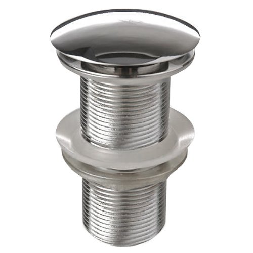 iBathUK | Chrome Unslotted Basin Sink Tap Push Pop Up Click Clack Waste TW06