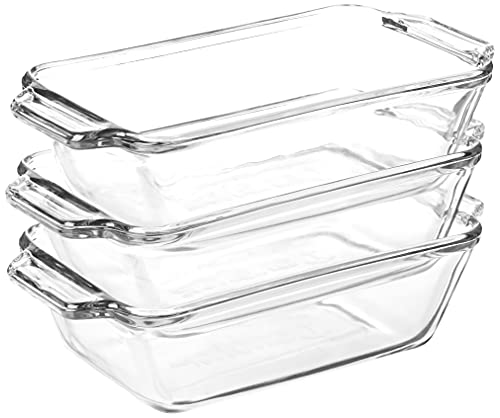 Anchor Hocking Glass Bread Pan, Quart Loaf Pan, Set of in