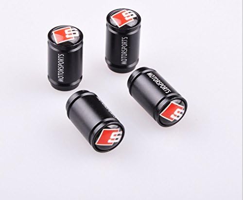 Katheriney 4x Audi S Line Tyre Valve Stems Cap Air Dust Cover