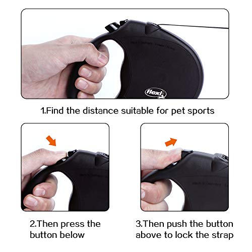 NOURSE CHOWSING Flexi Original Retractable Dog Leash, 16 ft Retractable