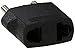 Ckitze 6-Pack Round American to European Outlet Plug Adapter