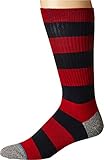 Stance Men's Ladder Classic Crew Light Sock, Red, Large