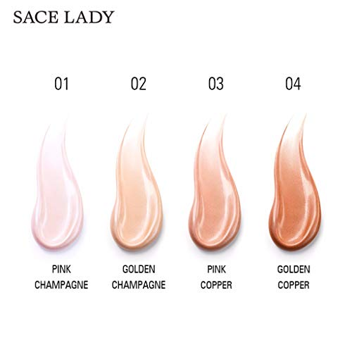 Aviat 4 Colors Highlighter Concealer Makeup Liquid Foundation Brighten Skin Color Shimmer Face Repair for Blemish, Acne, Scars - Thumbnail 3